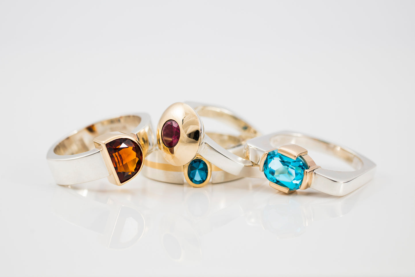 Sterling Silver Garnet Ring