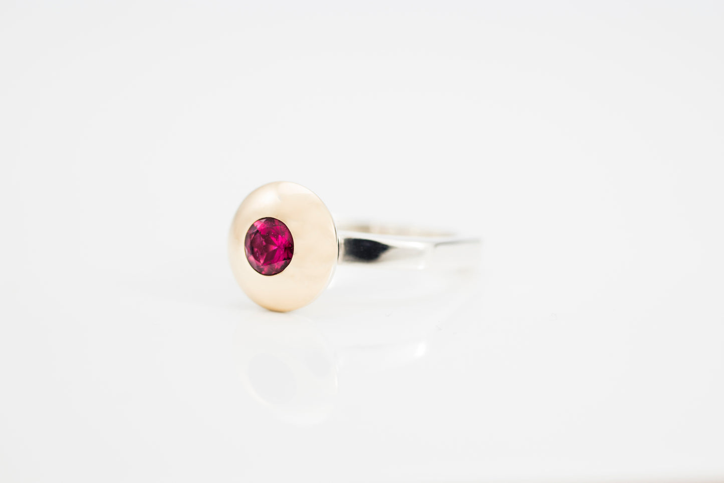 Sterling Silver Garnet Ring