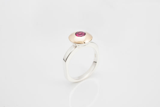 Sterling Silver Garnet Ring