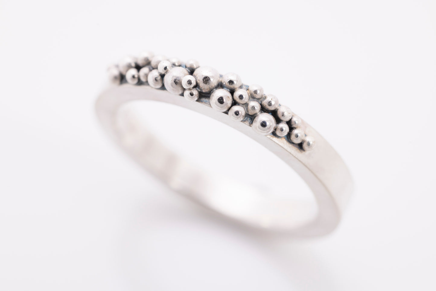 Silver Granule Ring
