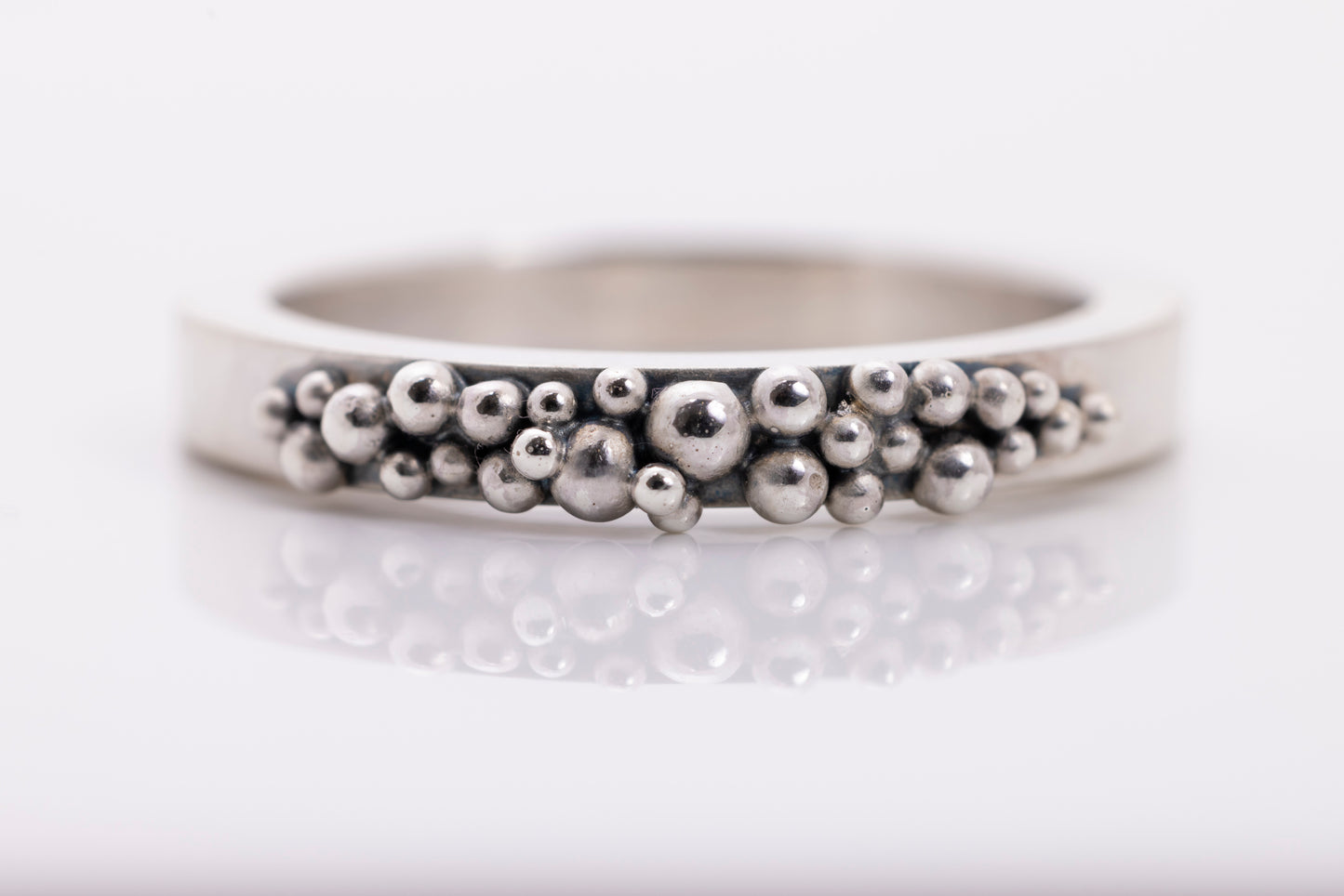 Silver Granule Ring