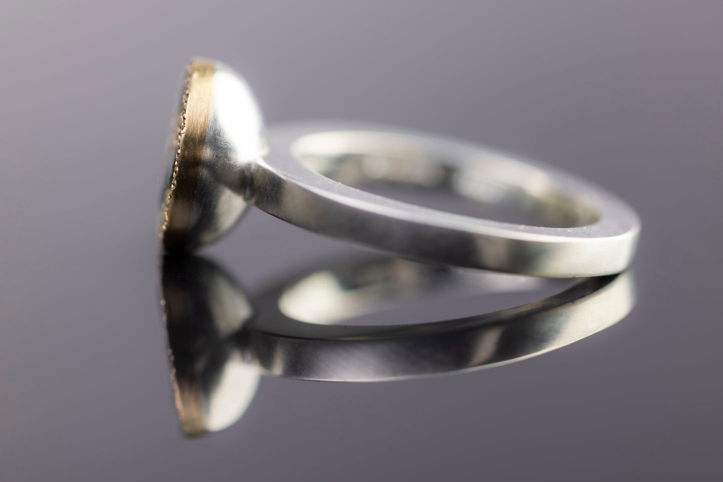 Tri Green Sapphire Ring